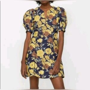 Sea New York Ella Puff Sleeve Dress Size 6